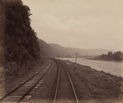 Curva de Hemlock Run, cerca de Towanda de William H. Rau