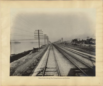 Main Line a lo largo del Susquehanna cerca de Steelton de William H. Rau