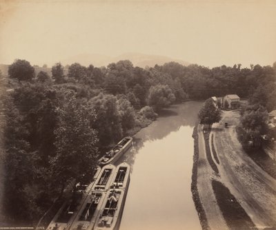 Canal de Morris desde el Puente de Green de William H. Rau