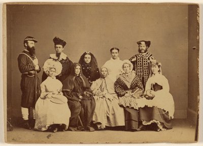 Masquerade Picture 18 de febrero de 1868 - Friendship Hall Phila. de William H. Rhoades
