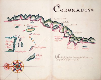 Coronadoes, costa sudamericana del Pacífico de William Hack