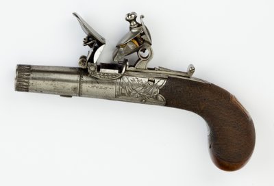 Pistola de bolsillo de chispa con caja de bloqueo, c.1820 de William Hale