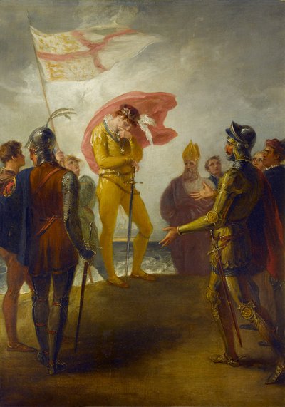 El Desembarco de Ricardo II en Milford Haven, c.1793-1800 de William Hamilton