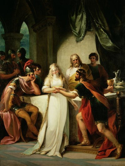 Vortigern y Rowena, 1793 de William Hamilton