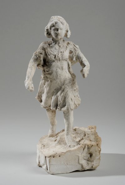 Maqueta para figura de una niña corriendo de William Hamo Thornycroft