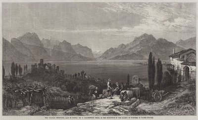 La Vendimia, Desenzano, Lago de Garda de William Harding Collingwood Smith
