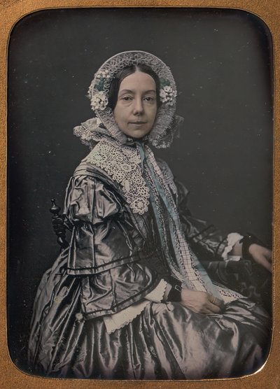 Mujer de mediana edad sentada vestida de gala, 1854-60 de William Hardy Kent