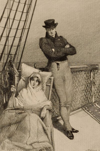 Sin título (pareja en cubierta de barco) de William Harry Warren Bicknell