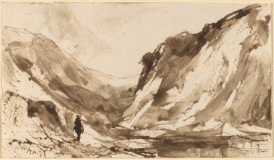 Valle profundo en paisaje montañoso de William Hart