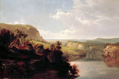 Lago entre las colinas (Lago Mohonk) de William Hart