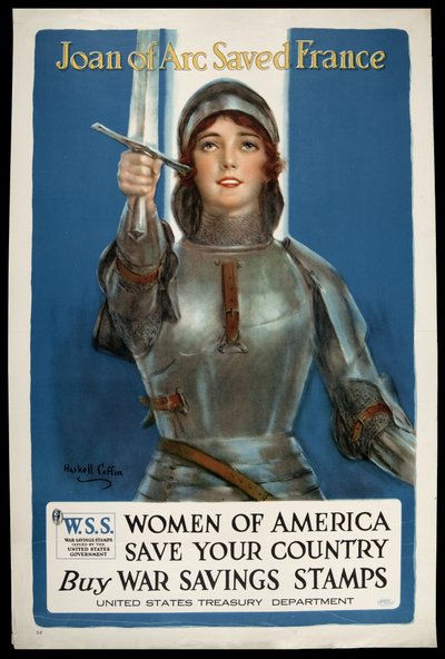 Juana de Arco salvó a Francia, c.1918 de William Haskell Coffin