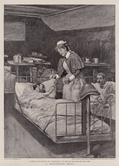 Un ángel ministrante de William Hatherell