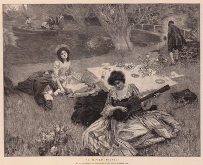 Picnic junto al río de William Hatherell