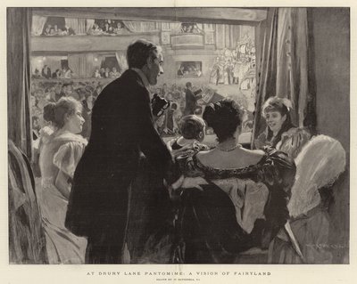 En el Pantomima de Drury Lane, una visión del país de las hadas de William Hatherell