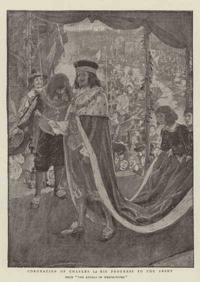 Coronación de Carlos I, su Progreso hacia la Abadía de William Hatherell