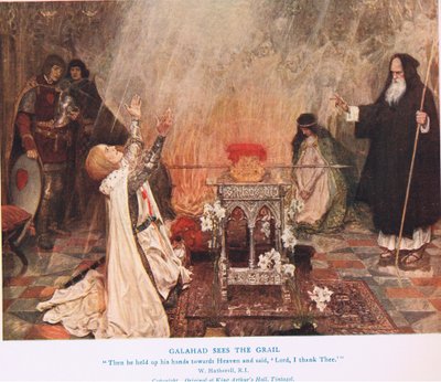 Galahad ve el Grial, ilustración de 