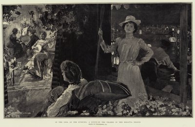 En el Frescor de la Tarde, una Escena en el Támesis en la Temporada de Regatas de William Hatherell