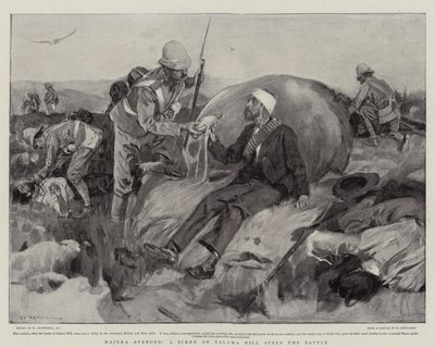 Majuba vengada, una escena en la colina Talana después de la batalla de William Hatherell