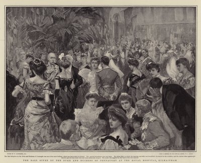 El baile dado por el Duque y la Duquesa de Connaught en el Hospital Real, Kilmainham de William Hatherell