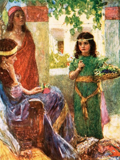 La pequeña sirvienta de la esposa de Naamán de William Hatherell