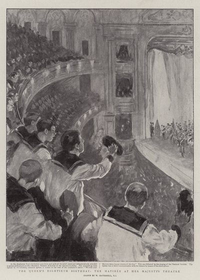El Octogésimo Cumpleaños de la Reina, la Matiné en el Teatro de Su Majestad de William Hatherell
