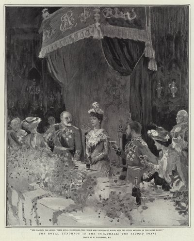 El almuerzo real en el Guildhall, el segundo brindis de William Hatherell