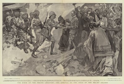 El Asedio de la Legación de Pekín, la Llegada del Jefe de la Columna de Socorro de William Hatherell