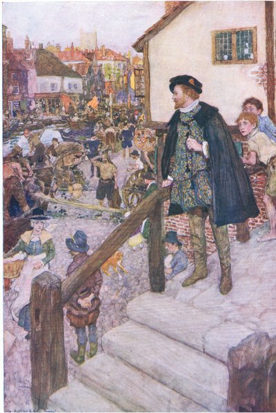 El más grande inglés (William Shakespeare), de My Magazine, pub.1922 de William Hatherell