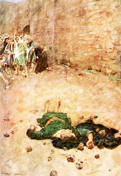 El apedreamiento de Esteban de William Hatherell