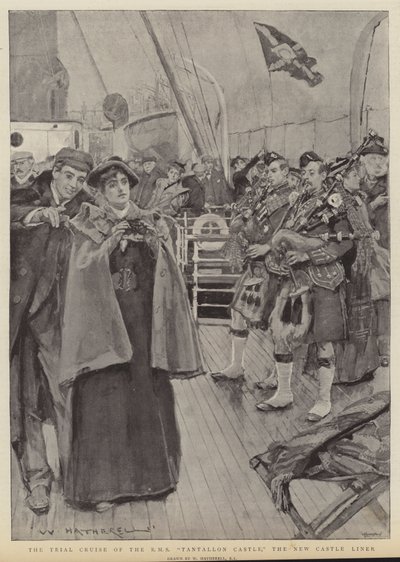 El crucero de prueba del RMS Tantallon Castle, el nuevo crucero de William Hatherell