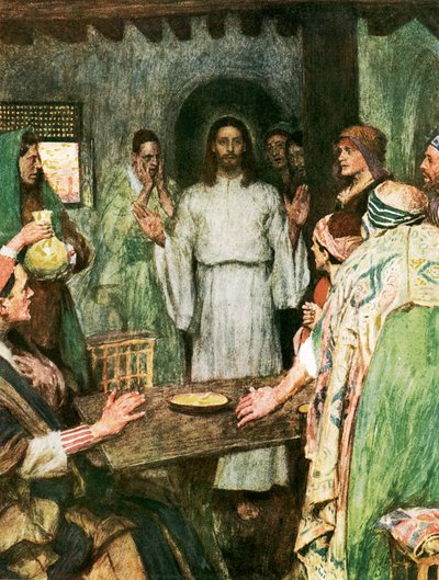 Entonces vino Jesús y se puso en medio de ellos de William Hatherell