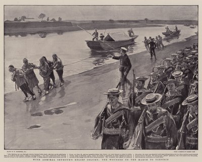 Con la Columna de Socorro del Almirante Seymour, los Heridos en la Marcha a Tientsin de William Hatherell