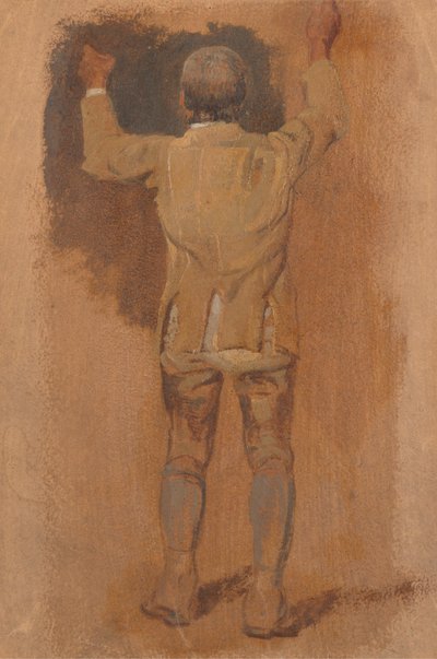 Estudio de un novio, visto desde atrás de William Havell
