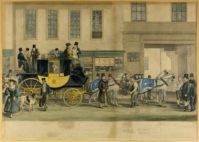 El Blenheim, saliendo del Star Hotel, Oxford de William Havell