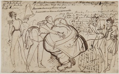 Un beso en el Congreso, 1818 de William Heath