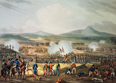 Batalla de Fuentes de Oñoro, 5 de mayo de 1811, grabado por Thomas Sutherland de William Heath