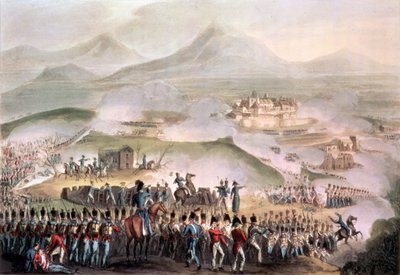 Batalla de Toulouse, 10 de abril de 1814, grabado por Thomas Sutherland de William Heath