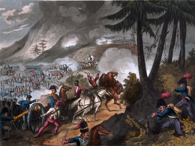 Batalla de los Pirineos en 1813, grabado por J.C. Stadler, publicado por Thomas Tegg, 1818 de William Heath