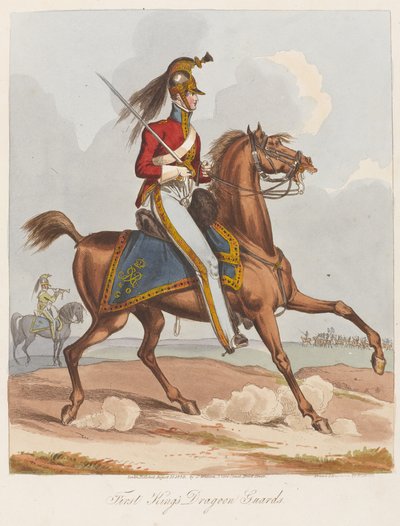 Primeros Dragones de la Guardia del Rey, 1820 de William Heath