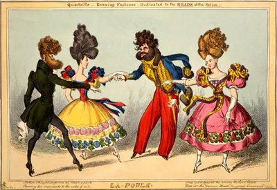 La Poule. Cuadrilla - Modas de noche, dedicada a los CABEZAS de la Nación, 1827 de William Heath