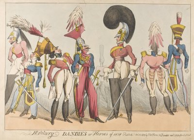 Dandis militares o Héroes de 1818, 1818 de William Heath