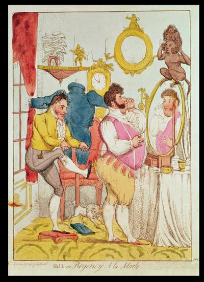 Regencia a la moda, dibujos animados de William Heath