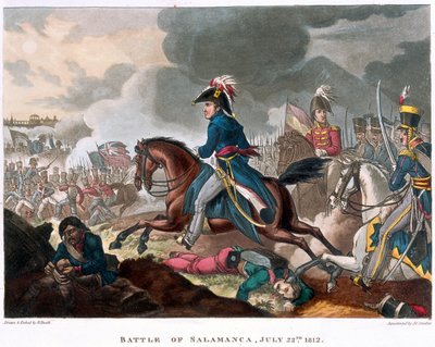 El Duque de Wellington (1769-1852) en la Batalla de Salamanca, 22 de julio de 1812, 1818 de William Heath