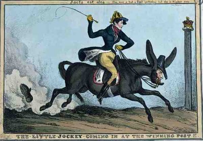 El pequeño jockey llegando a la meta!!! de William Heath