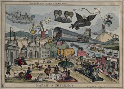 La marcha del intelecto, 1829 de William Heath