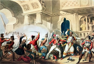 El asalto de Seringapatam, 4 de mayo de 1799, grabado por Thomas Sutherland, 1815 de William Heath