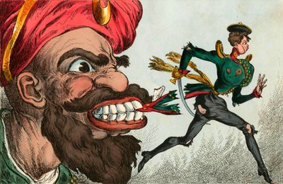 El comienzo de la guerra de Crimea según los caricaturistas de Europa Occidental, 1850s de William Heath