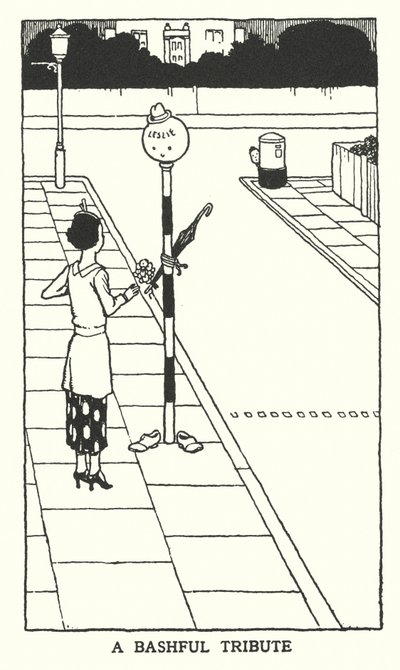Un tributo tímido (litografía) de William Heath Robinson