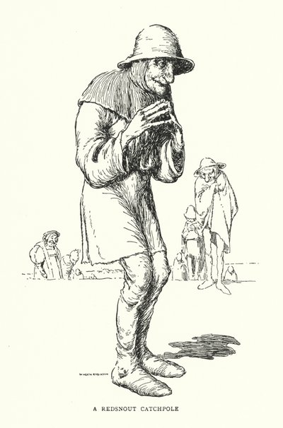 Un Cobrador de Nariz Roja de William Heath Robinson