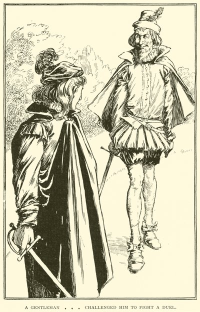 Un caballero lo desafió a un duelo de William Heath Robinson